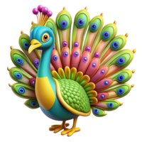 extraordinary traditional A Colorful Peacock Displaying Its Feathers high resolution png