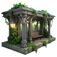 wonderful minimalist An Abandoned Art Nouveau Subway Station detailed png