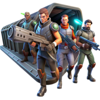 wonderful modern A Group of Space Pirates Armed with Laser authentic png
