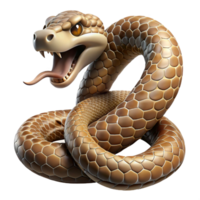 magnificent abstract A Coiled Rattlesnake Ready to Strike Des high quality png