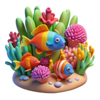 impressive rustic A Vibrant Coral Reef Teeming with Colorfu original png