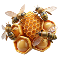 wonderful traditional A Swarm of Bees Buzzing Around a Honeycom original png