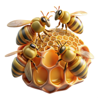 extraordinary minimalist A Swarm of Bees Buzzing Around a Honeycom authentic png