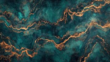 A dark blue and gold marble background photo