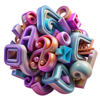 extraordinary traditional A Chaotic Jumble of Letters and Numbers png