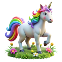 wonderful abstract A Majestic Unicorn with a Rainbow Mane A exclusive png