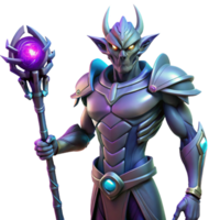 beautiful artistic A Powerful Alien Warrior with Imposing professional png