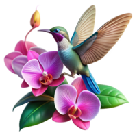 impressive traditional A Single Vibrant Hummingbird Hovering Ami high resolution png