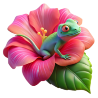 magnificent contemporary A Vibrant Chameleon Perched on a Bright authentic png