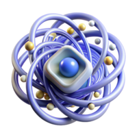 serene minimalist A Quantum Computer Processing Complex Dat detailed png