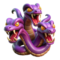 wonderful artistic The Hydra a Multi Headed Serpent Each He genuine png
