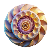 serene creative A Generative Art Piece Based on the Fibon authentic png