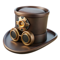 serene abstract A Steampunk Hat Adorned with Goggles exclusive png