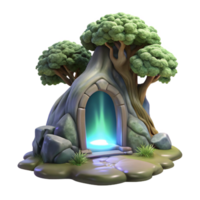 impressive creative A Hidden Portal Shimmering with Ethereal high resolution png
