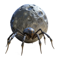 stunning classic A Giant Robotic Spider Crawling Across detailed png