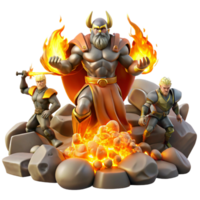 elegant artistic A Dramatic Depiction of Ragnarok the N authentic png