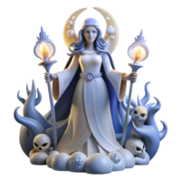 magnificent traditional Hecate Goddess of Witchcraft Surrounde high resolution png