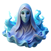 dramatic minimalist Portrait of an Ethereal Ghost Translucen professional png