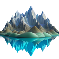 stunning creative A Majestic Mountain Range Reflected in A exclusive png