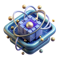 extraordinary minimalist A Quantum Computer Processing Complex Dat high resolution png