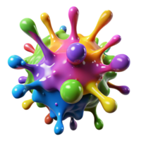 extraordinary artistic A Chaotic Explosion of Paint Splatters Vi genuine png