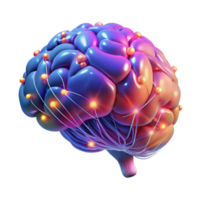 impressive modern A Digital Rendering of a Human Brain With premium png