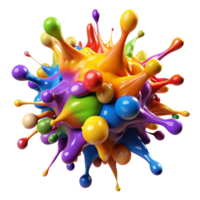 wonderful rustic A Chaotic Explosion of Colorful Paint Sp original png
