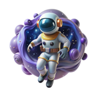 beautiful rustic A Lone Astronaut Floating in the Vastness professional png