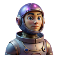 dramatic artistic Portrait of a Determined Astronaut in a Sp original png