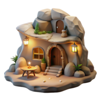 magnificent rustic A Subterranean Dwelling Built Into a Cliff genuine png