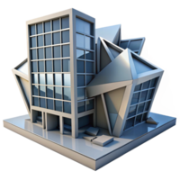 wonderful artistic A Deconstructivist Office Building Fragm high resolution png