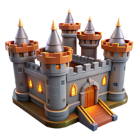 magnificent minimalist A Medieval Castle with Towering Walls An genuine png
