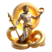 vibrant contemporary A Triumphant Apollo Slaying the Python Go high quality png