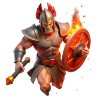 serene abstract A Powerful Ares Leading Warriors Into Bat high quality png