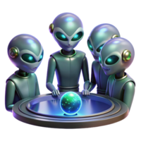 impressive rustic A Group of Alien Diplomats with Iridescen png