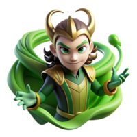 extraordinary traditional A Mischievous Loki Transforming Into a Ra authentic png