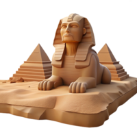 wonderful artistic A Majestic Sphinx Gazing out over a Vast professional png