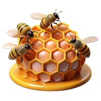extraordinary modern A Swarm of Bees Buzzing Around a Honeycom high resolution png