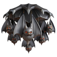 wonderful vintage A Colony of Bats Hanging Upside Down In authentic png