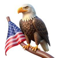 serene classic A Majestic Bald Eagle Perched on a Branch png