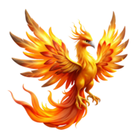 dramatic rustic A Celestial Phoenix Rising from Ashes It detailed png