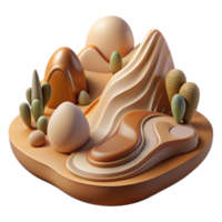 dramatic artistic An Abstract Interpretation of a Natural La high quality png