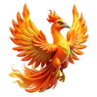 magnificent abstract A Majestic Phoenix Rising from the Ashes high quality png