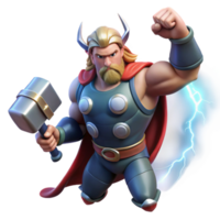 extraordinary abstract Thor Wielding Mjolnir Summoning Lightn genuine png