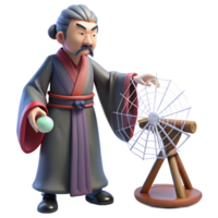 dramatic modern A Wise Jorogumo Spinning a Web Japanese premium png