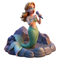 impressive abstract A Siren Singing on a Rocky Shor high quality png