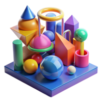 impressive modern A Field of Colorful Geometric Shapes Arr high resolution png