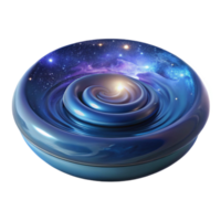stunning minimalist A Swirling Galaxy Reflected in a Still La high quality png