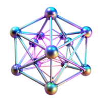 vibrant modern A Complex Network of Interconnected Glow professional png