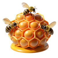 wonderful rustic A Swarm of Bees Buzzing Around a Honeycomb png